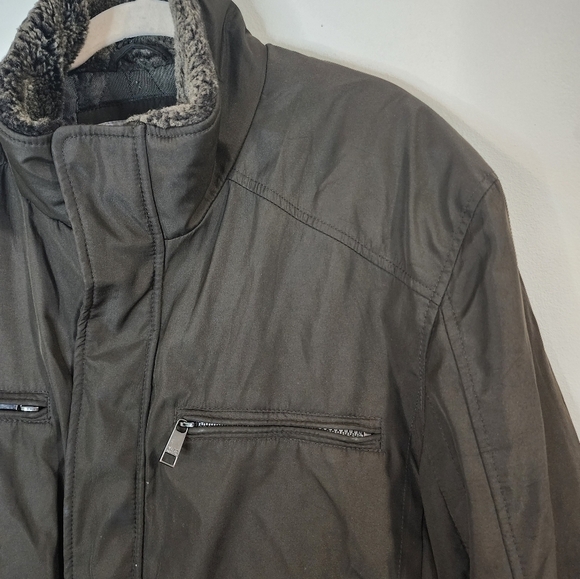Marc New York Andrew Mark Mens Large Zip Snap Bomber Style Multi Pocket Jacket - Picture 6 of 12